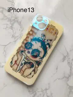 iPhone13かわいいガールイラストアイフォンスマホケース新品