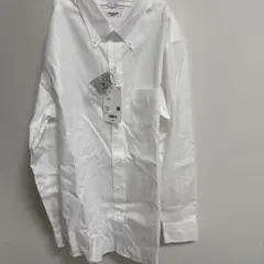 UNIQLO スーパーノンアイロン スリムフィットシャツ L ホワイト