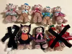 ダッフィーandシェリーメイ　ぬいぐるみバッジセット