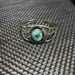 メキシカンジュエリー　バングル　シルバー９２５　ブレスレット　ターコイズ
