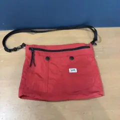 Lee レッド ショルダーバッグ サコッシュ