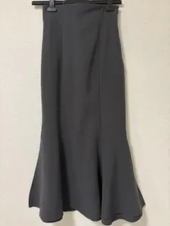 フレアスカート グレー