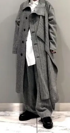 グレー チェスターコート