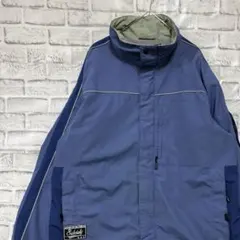 コロンビア マウンテンパーカー ブルーレディースXLロゴ刺繍アウトドア 