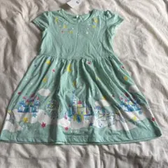 女の子　ワンピース　半袖　120 ユニコーン