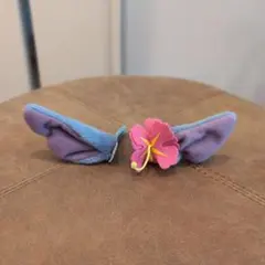 【希少】〈美品〉リロ&スティッチ スティッチ ヘアピン　ヘアパッチン ヘアアクセ