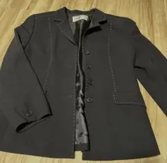 Janemore レディース ジャケット テーラードジャケット 黒 ステッチ