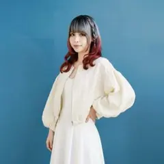 829 アースミュージックアンドエコロジー ボリューム袖 ノーカラーブルゾン F