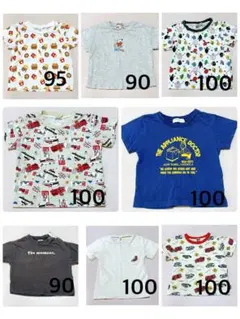 【90~100cm】　男の子　夏服　半袖　まとめ売り　8着
