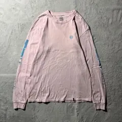 【Y8581】.HUF 長袖Tシャツ　サイズM ピンクのサムネイル