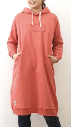 CHUMS チャムスロゴロングパーカー M