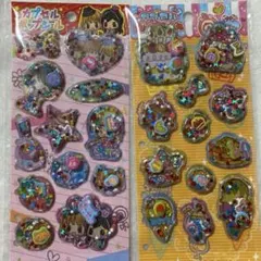 カプセルポップシール 平成レトロ 平成女児 シャカシャカシール ２枚 セット