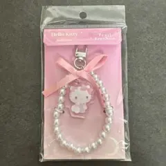 サンリオキャラクターズリボンパールキーチェーン バレエコア／ハローキティ