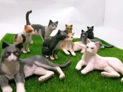 猫のフィギュア 9体セット