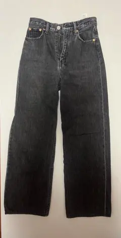 moussy ブラックストレートデニム　サイズ25