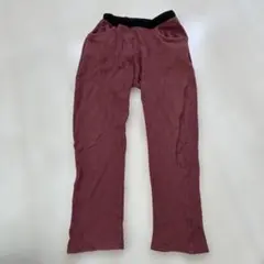 赤色（ワインレッド）ストライプロングパンツ130