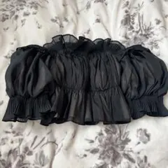 ⭐️正規品⭐️ SNIDEL スナイデル　ギャザーオフショルブラウス　ブラック