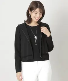TO BE CHIC レーヨンナイロン フーディーニット