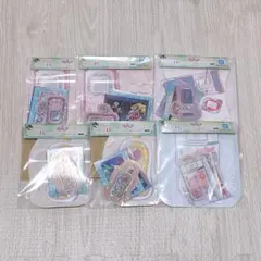 プリキュア 一番くじ H賞 ジッパーバッグ＆ステッカー 6点セット まとめ
