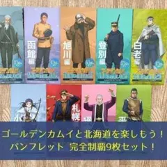 完全制覇 ゴールデンカムイと北海道を楽しもう！ 非売品 パンフレット 9枚SET