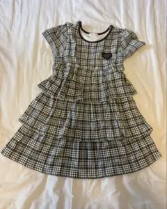 Fille et Toit チェック柄ワンピース 150のサムネイル