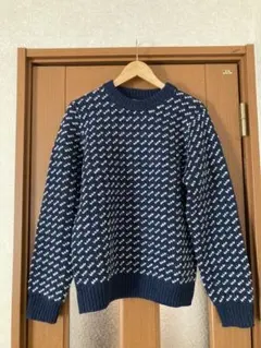 新品未使用】LLbean バーズアイクルーネックニット XL ジャパン 