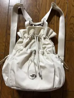 韓国限定】ノースフェイス 2WAY 巾着 ボニーバッグ CREAM - メルカリ