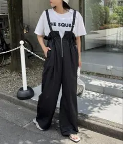 【美品】光沢ナイロンウエストギャザーサス付きパンツCIAOPANIC TYPY