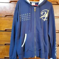 24Karats フルジップフーディ ネイビー