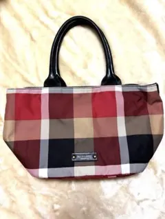 BLUE LABEL チェック柄トートバッグ