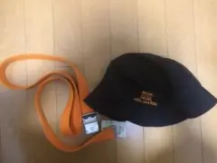 niko and ... 黒 キャップ サイズF ベルトオレンジ ニコアンド