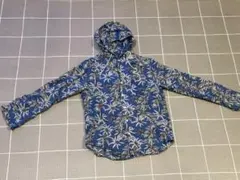 値下げ☆beams パームツリー柄 フード付きリネンシャツ