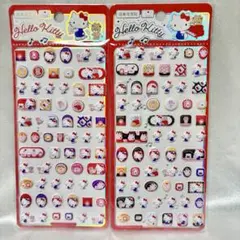 2枚set！！【ハローキティ】ぷくぷく立体ミニシール✨ステッカー✨