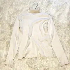 【COMME CA ISM 】美品⭐️アイボリー タートルネック サイズ9