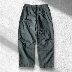 【ユニクロ】タックジョガーパンツ 綿100％ 裾ドロスト ハイウエスト L相当