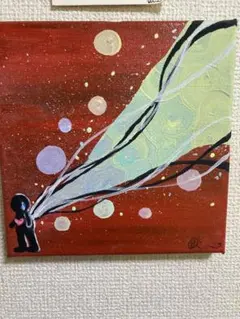 抽象画 クラゲ絵A4サイズ - メルカリ