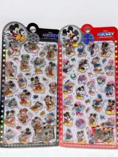 海外正規品 Disneyディズニーミッキーボンボンドロップシール２枚セット