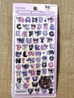 【正規品】【新品】サンリオ　ボンボンドロップシール　文字　クロミ