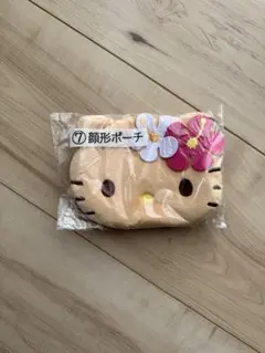 日焼けキティ 顔型ポーチ