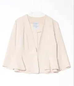 PourVous パール セレモニー袖あり ロング フォーマル ワンピース M