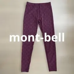 mont-bell モンベル幾何学模様のバーガンディレギンスサイズM