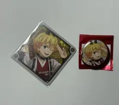 鬼滅の刃　午年　缶バッジ　コースター　我妻善逸