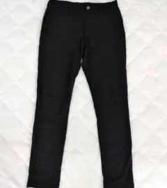 レディース黒ストレッチスキニー L暖パン