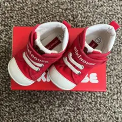 miki HOUSE ベビーシューズ 赤 12.5cm ミキハウス 1歳