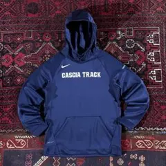 s*8様 NIKE ナイキ カレッジロゴ プルオーバー パーカー ネイビー M