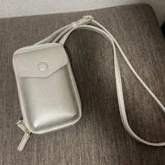 シルバー スマホショルダーバッグ