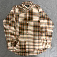 Aquascutum チェック柄 長袖シャツ Lサイズ