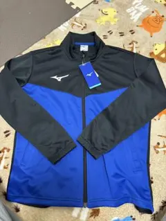 ミズノ　ジャージ　黒　青　150