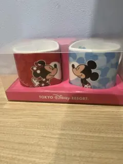 ディズニー　ペア　ハート　マグカップ　ミッキーミニー