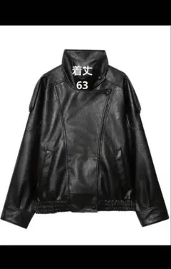 新品　フェイクレザージャケット　大人気